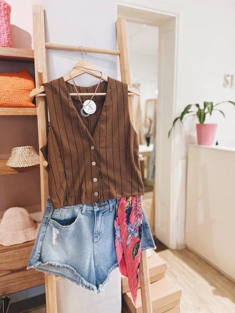 Short flecos Jean roturas - comprar online