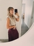 new! Falda Plisada Naomi Bordó en internet