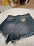 Short flecos Negro roturas - comprar online