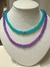 Collar cristales y piedras de vidrio - comprar online