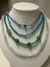 Collar cristales y piedras de vidrio