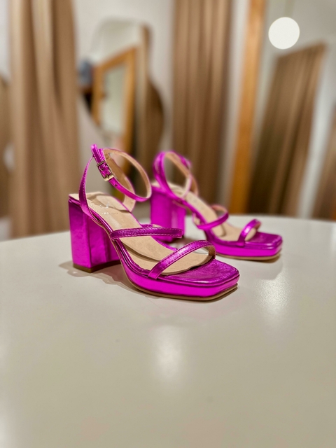 Sandal Tannia Metal Pink 35, 36 & 38
