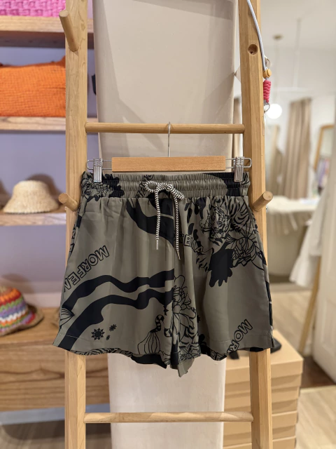 New! Short Agatha Verde Militar