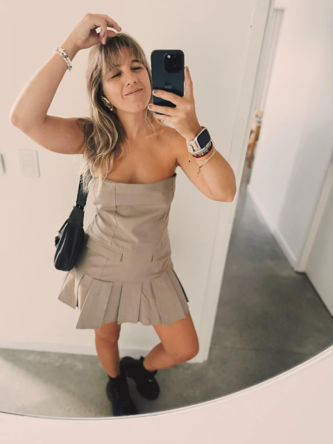 Vestido Madelyn Beige