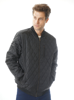 Camperas bomber negra