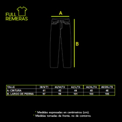 Pantalon cargo de jean azul - tienda online