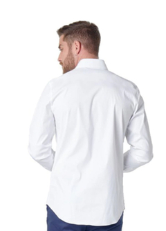Camisa clásica elastizada blanca - comprar online
