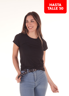 Remera básica de modal negra