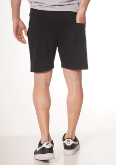 Bermuda de algodón negra - Bomer - Full Remeras