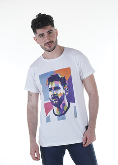 Remera messi blanca - comprar online