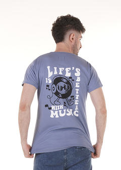 Remera take a break azul aero