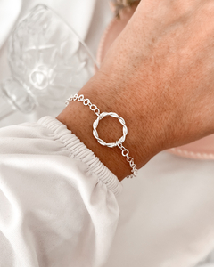 Pulseira circulo trançado - PL063