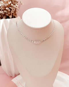 Choker grumet zircônias central - CL147 - comprar online