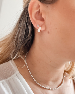 Duplinha argola texturizada e ponto luz- BR053 - comprar online