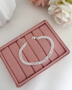 Pulseira zircônias baguete cristal- PL013 - comprar online