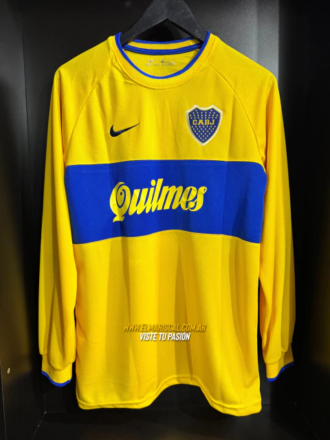 CAMISETA AMARILLA MANGAS LARGAS 2000 #9 PALERMO