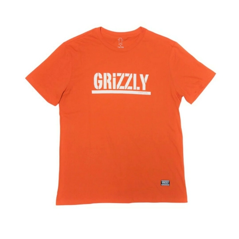 REMERA GRIZZLY OG STAMP NARANJA