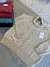 Poleron trenzado, triple hebra de lana. - comprar online