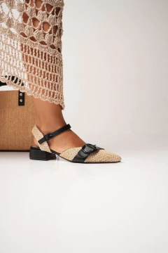 GAIA RAFFIA Y CUERO - tienda online