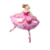 Globo metalizado estampado de 60cm bailarina rosa