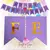 Banderin Cartel "Feliz cumpleaños" color Lila en internet