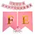Banderin Cartel "Feliz cumpleaños" color Rosa - Fiesta & Deco