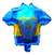 Globo metalizado estampado de 60cm camiseta boca - comprar online