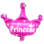 Globo Metalizado Figura de 35cm Corona Princess Nena