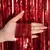 Cortina de papel metalizado Flecos Cintas para decoración Roja en internet