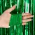 Cortina de papel metalizado Flecos Cintas para decoración Verde en internet