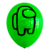 Imagen de Globos de latex estampados X 10 unid. Among Us