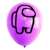 Globos de latex estampados X 10 unid. Among Us - Fiesta & Deco