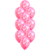 Globos de latex estampados X 10 unid. Cabecita minnie rosa - Fiesta & Deco