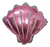 Globo Metalizado Figura de 35cm Ostra Rosa