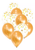 Set 10 Globos Decoración Confeti Metalizado Látex Perlado en internet