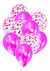 Set 10 Globos Decoración Confeti Metalizado Látex Perlado - Fiesta & Deco