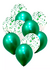 Set 10 Globos Decoración Confeti Metalizado Látex Perlado en internet