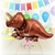 Globo Metalizado de 70cm Dinosaurio Triceratops - comprar online
