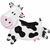 Globo Metalizado Figura de 35cm vaca cuerpo - comprar online