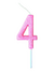 Vela Numérica Rosa Para Torta Cumpleaños - Fiesta & Deco