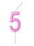 Vela Numérica Rosa Para Torta Cumpleaños - tienda online