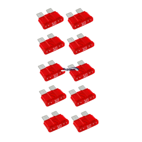 Fusible ficha 10 amperes x10. Código 3005