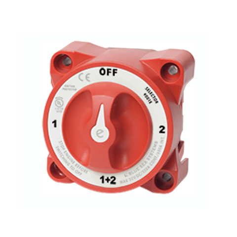 Llave de corte batería ON-OFF c/Paralelo 350 amperes Blue Sea Systems. Código 3103