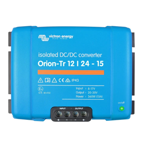 Convertidor Aislado DC-DC Orion 12V a 24V 15A VICTRON ENERGY - Código 3792