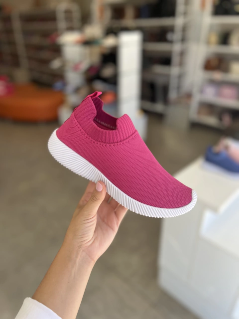 Tênis meia pink Lolla