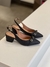 Sapato Slingback preto Vizzano