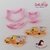 Kit cortador raposa mãe e filha 3 à 5cm