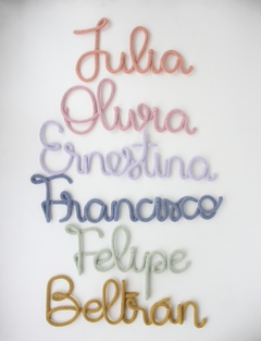 Imagen de Nombres tejidos personalizados