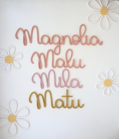 Nombres tejidos personalizados