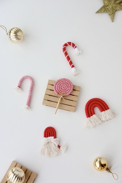 Set Navideño Macramé x5u. en internet